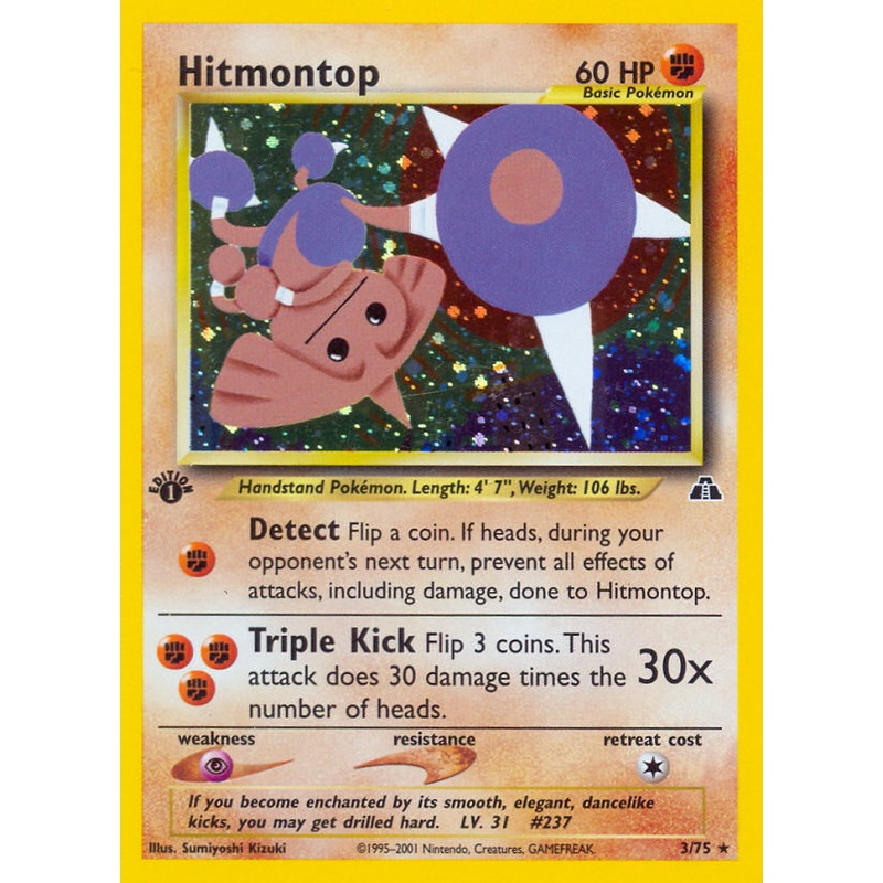 Hitmontop (3/75) [Neo Discovery 1st Edition]