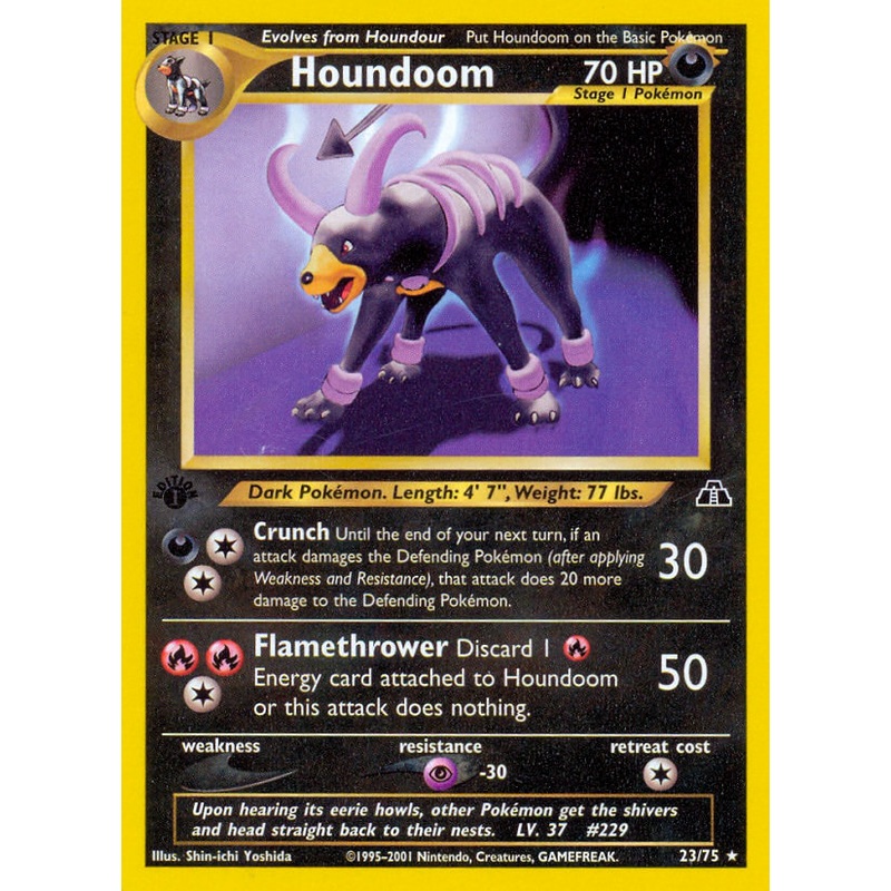 Houndoom (23/75) [Neo Discovery 1st Edition]