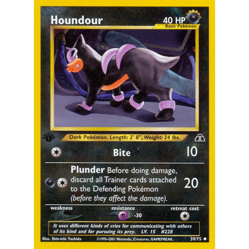 Houndour (39/75) [Neo Discovery 1st Edition]