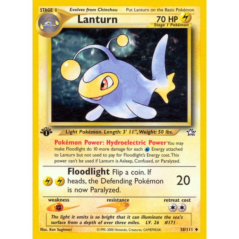 Lanturn (38/111) [Neo Genesis 1st Edition]