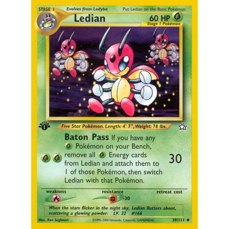 Ledian (39/111) [Neo Genesis 1st Edition]