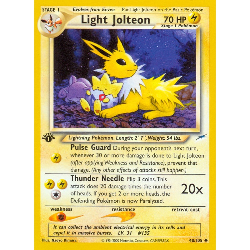 Light Jolteon (48/105) [Neo Destiny 1st Edition]