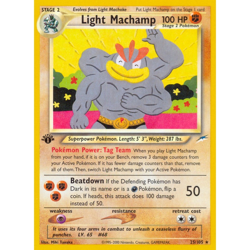 Light Machamp (25/105) [Neo Destiny 1st Edition]