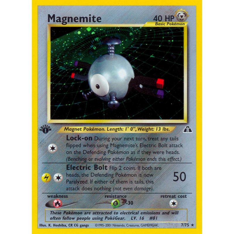 Magnemite (7/75) [Neo Discovery 1st Edition]