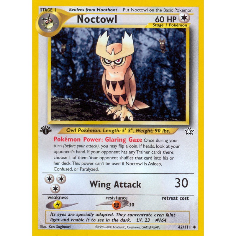 Noctowl (42/111) [Neo Genesis 1st Edition]