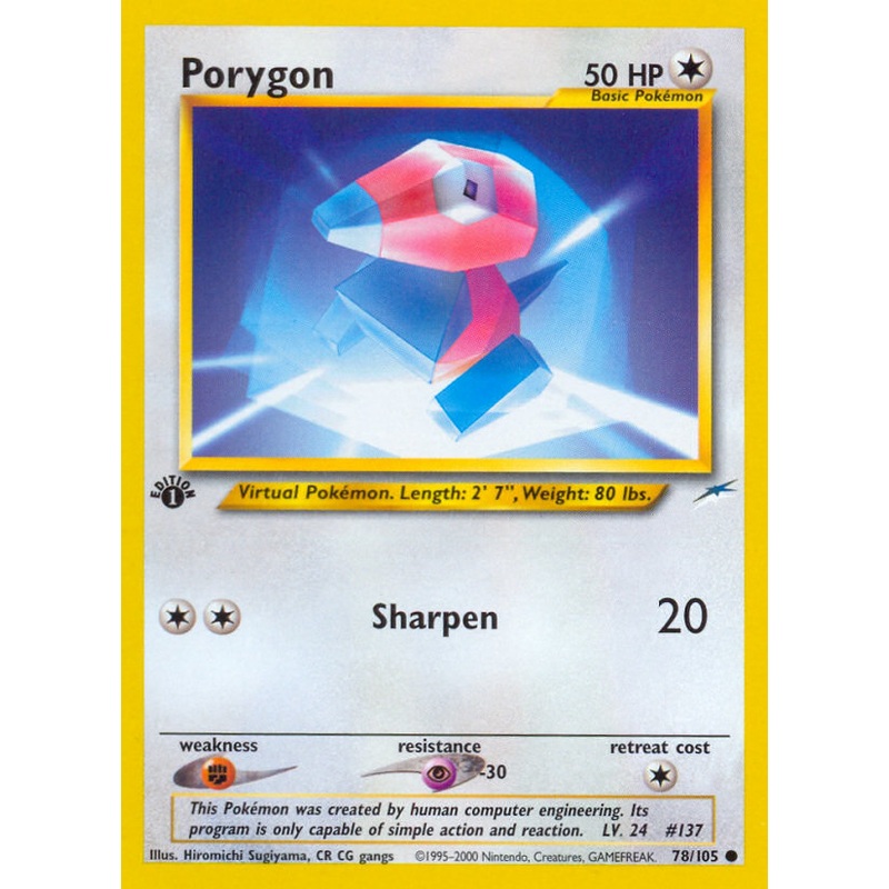 Porygon (78/105) [Neo Destiny 1st Edition]