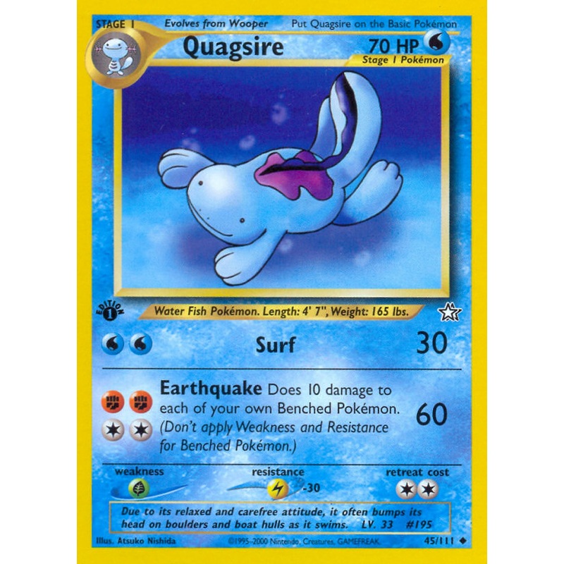 Quagsire (45/111) [Neo Genesis 1st Edition]