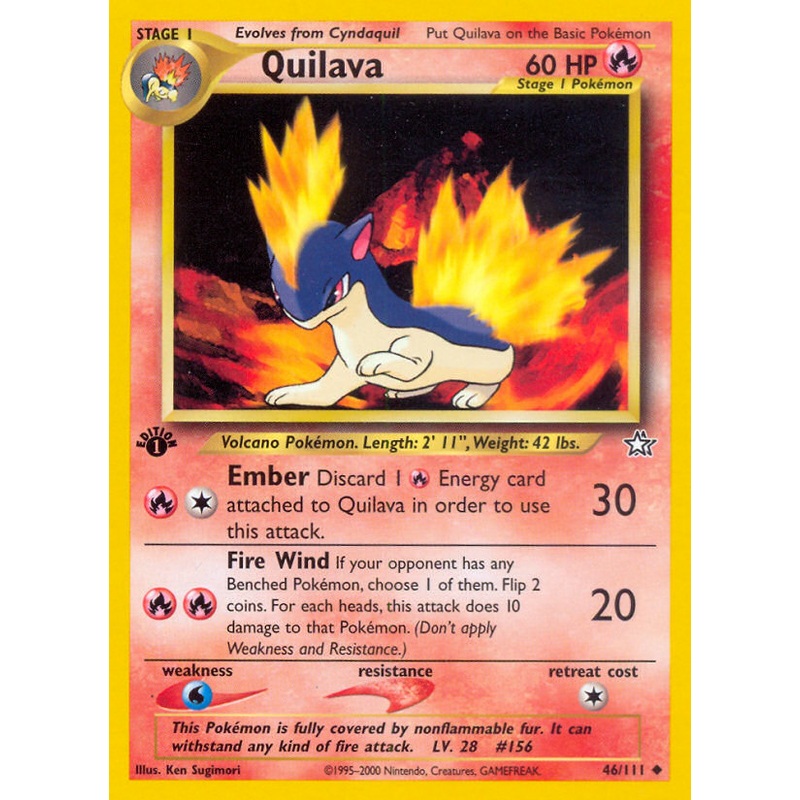 Quilava (46/111) [Neo Genesis 1st Edition]