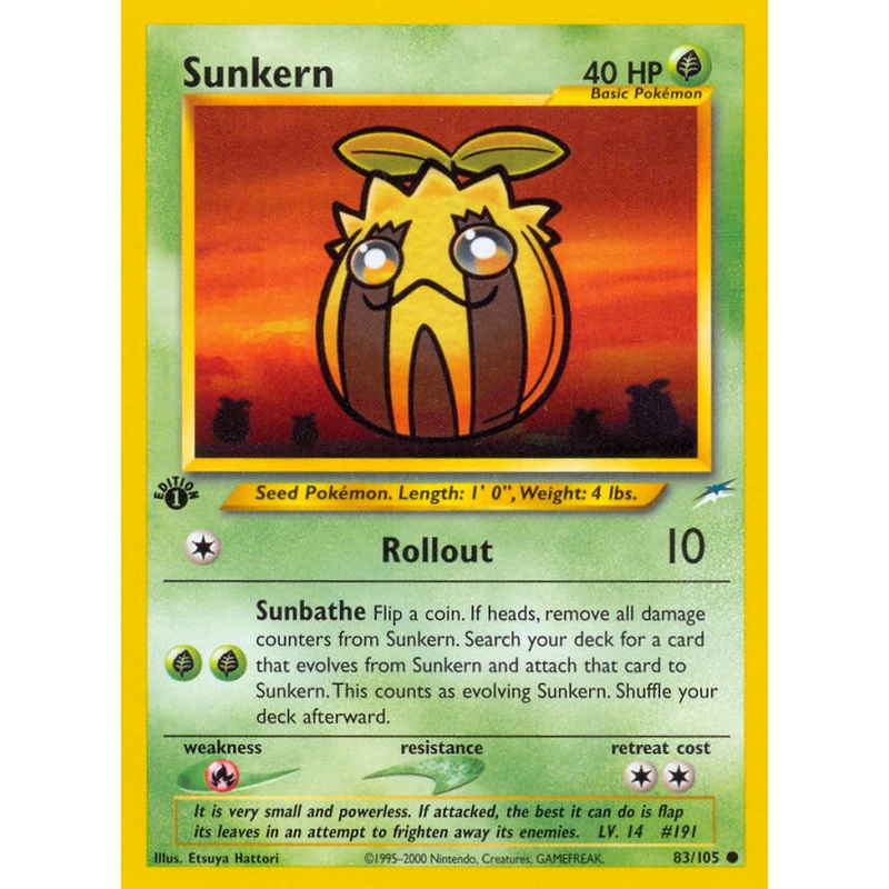 Sunkern (83/105) [Neo Destiny 1st Edition]