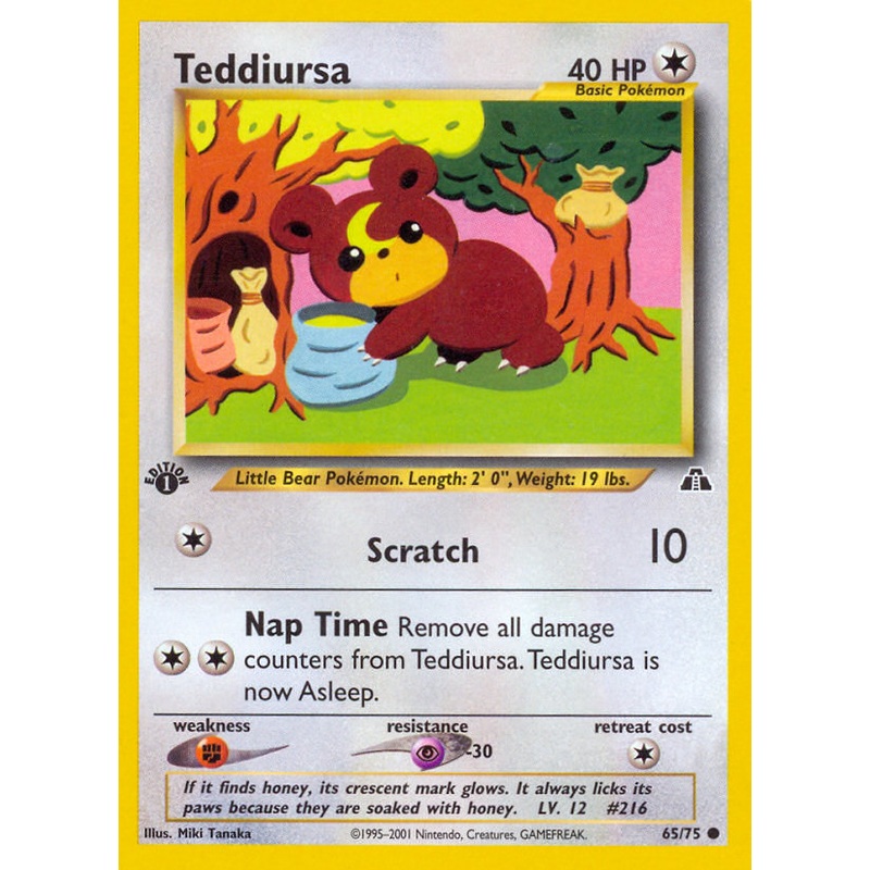 Teddiursa (65/75) [Neo Discovery 1st Edition]