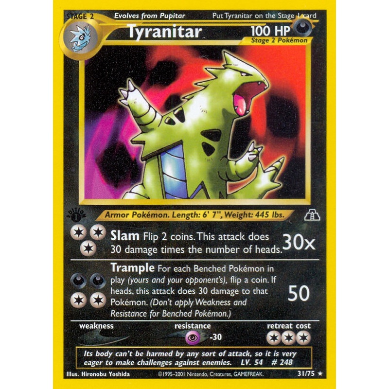 Tyranitar (31/75) [Neo Discovery 1st Edition]