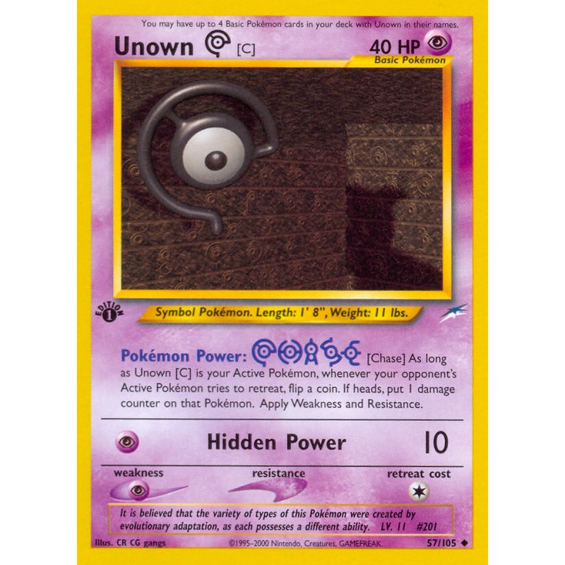Unown [C] (57/105) [Neo Destiny 1st Edition]