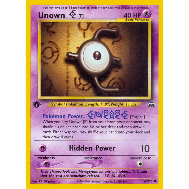 Unown [E] (67/75) [Neo Discovery 1st Edition]