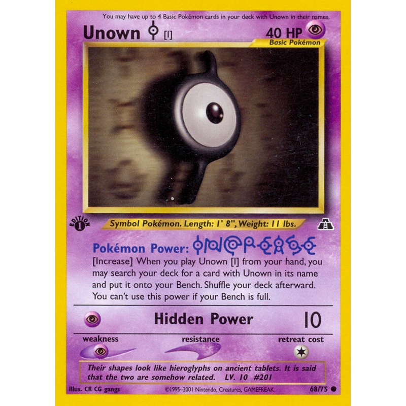 Unown [I] (68/75) [Neo Discovery 1st Edition]