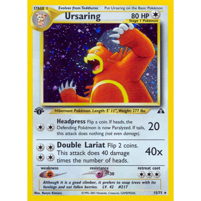 Ursaring (15/75) [Neo Discovery 1st Edition]
