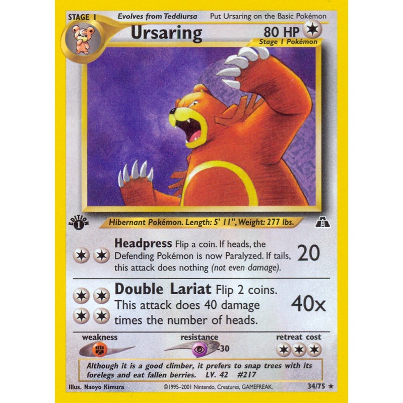 Ursaring (34/75) [Neo Discovery 1st Edition]
