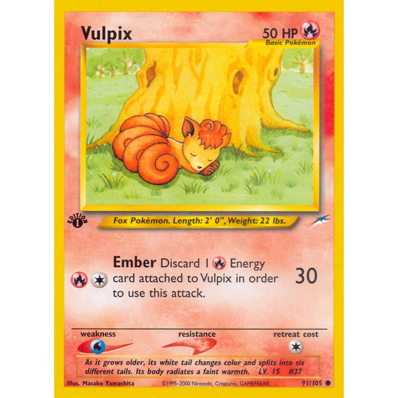 Vulpix (91/105) [Neo Destiny 1st Edition]