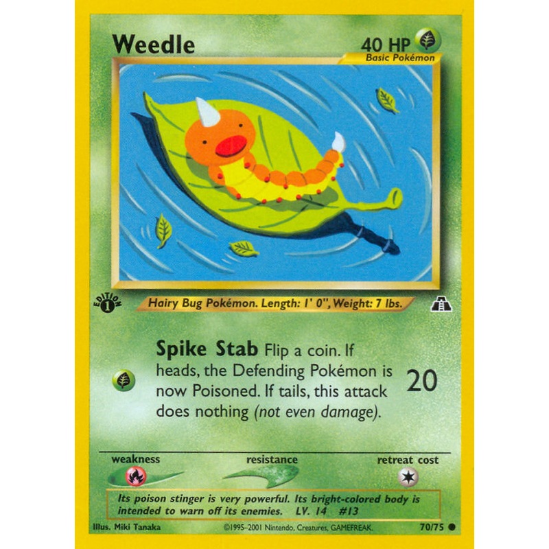 Weedle (70/75) [Neo Discovery 1st Edition]