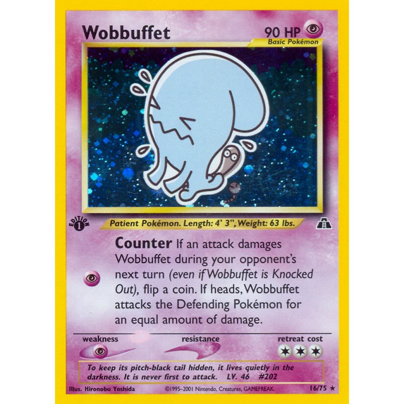 Wobbuffet (16/75) [Neo Discovery 1st Edition]