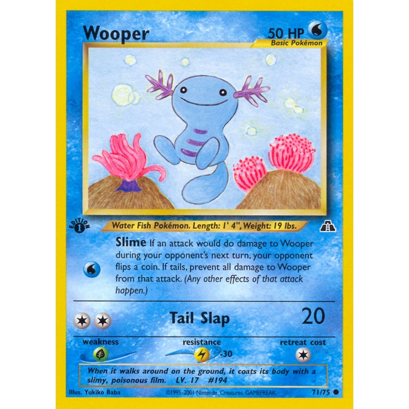Wooper (71/75) [Neo Discovery 1st Edition]