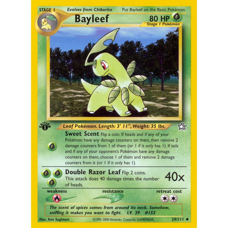 Bayleef (29/111) [Neo Genesis 1st Edition]