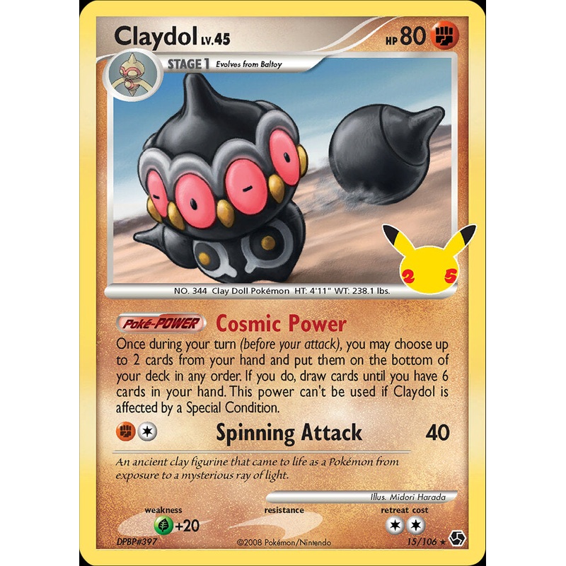 Claydol (15/106) [Celebrations: 25th Anniversary - Classic Collection]
