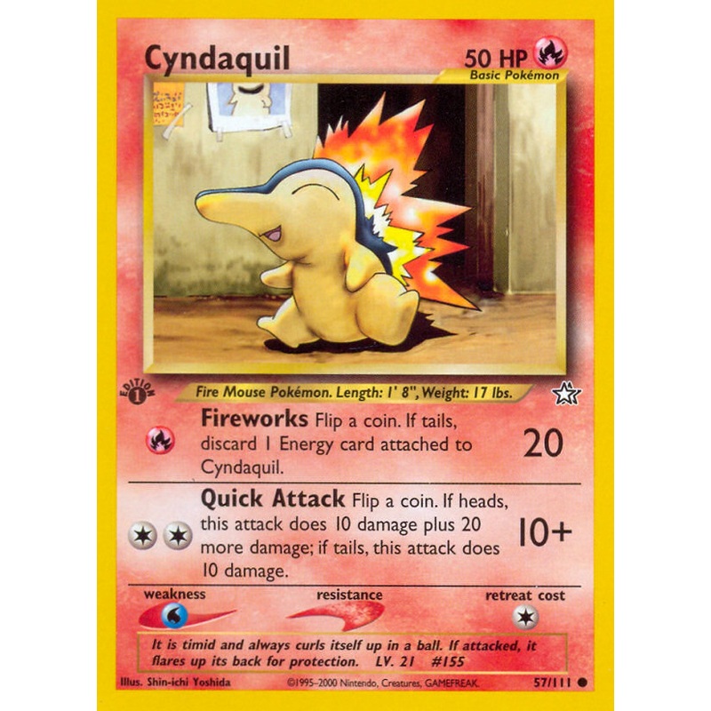 Cyndaquil (57/111) [Neo Genesis 1st Edition]
