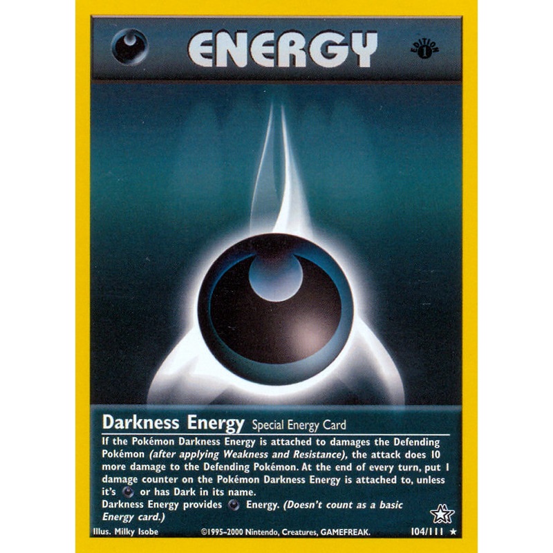 Darkness Energy (104/111) [Neo Genesis 1st Edition]