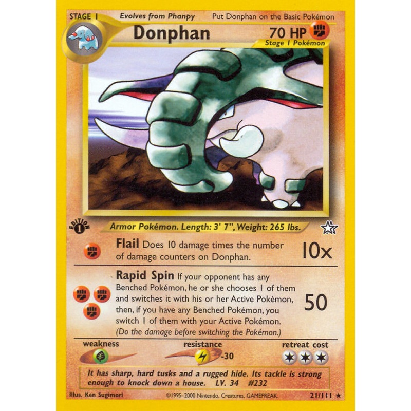 Donphan (21/111) [Neo Genesis 1st Edition]