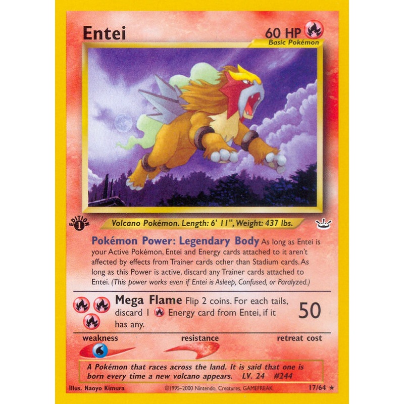 Entei (17/64) [Neo Revelation 1st Edition]