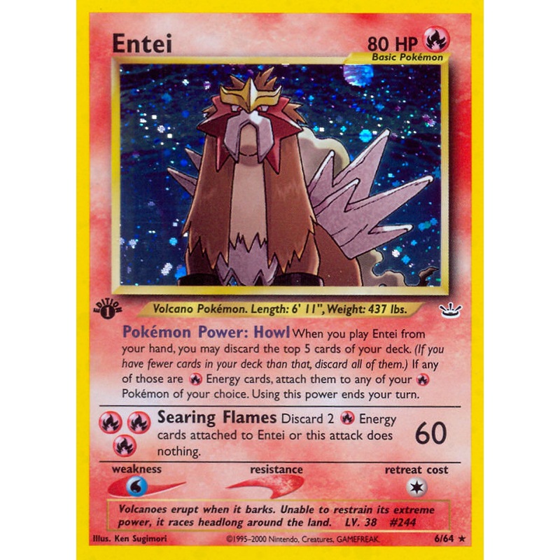 Entei (6/64) [Neo Revelation 1st Edition]