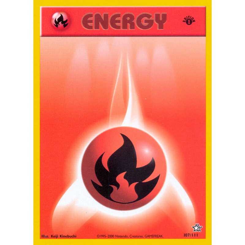 Fire Energy (107/111) [Neo Genesis 1st Edition]