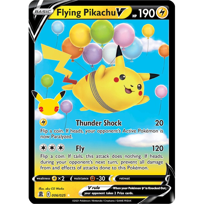 Flying Pikachu V (006/025) [Celebrations: 25th Anniversary]