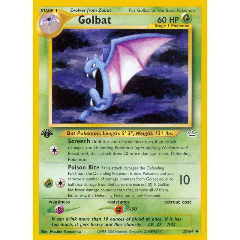 Golbat (29/64) [Neo Revelation 1st Edition]