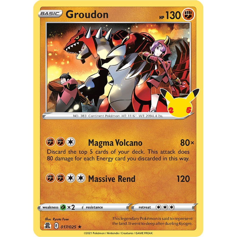 Groudon (017/025) [Celebrations: 25th Anniversary]