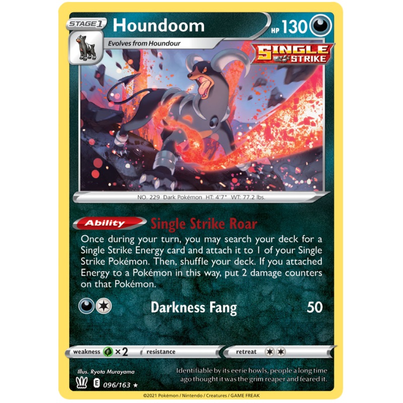Houndoom (096/163) (Theme Deck Exclusive) [Sword & Shield: Battle Styles]
