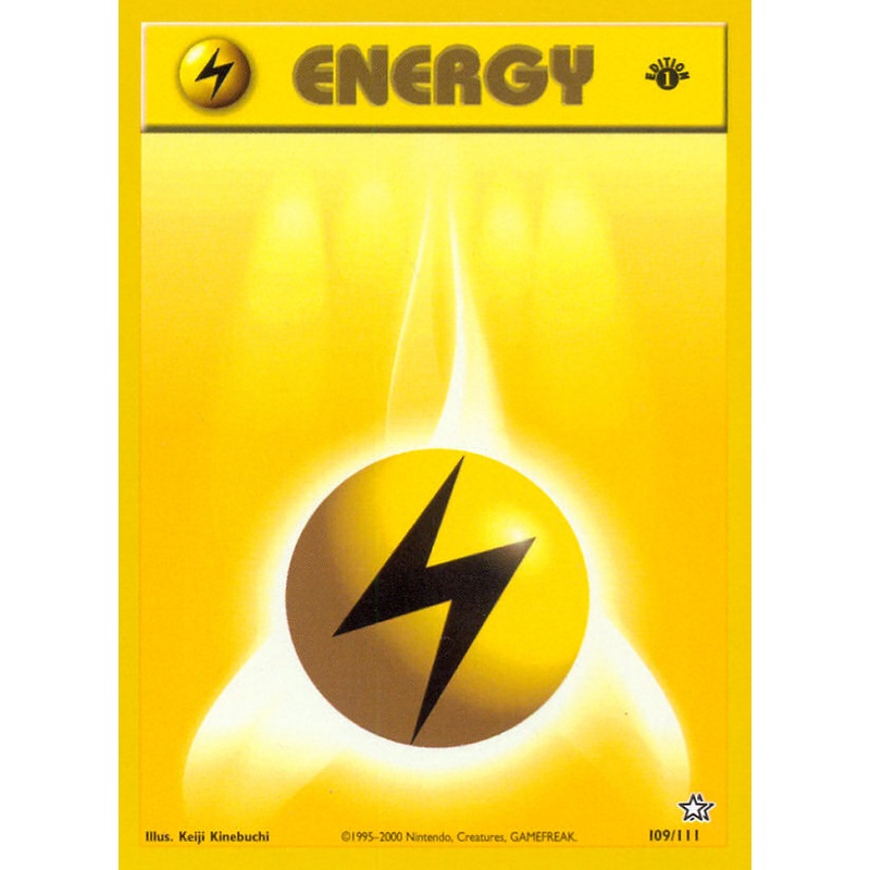 Lightning Energy (109/111) [Neo Genesis 1st Edition]
