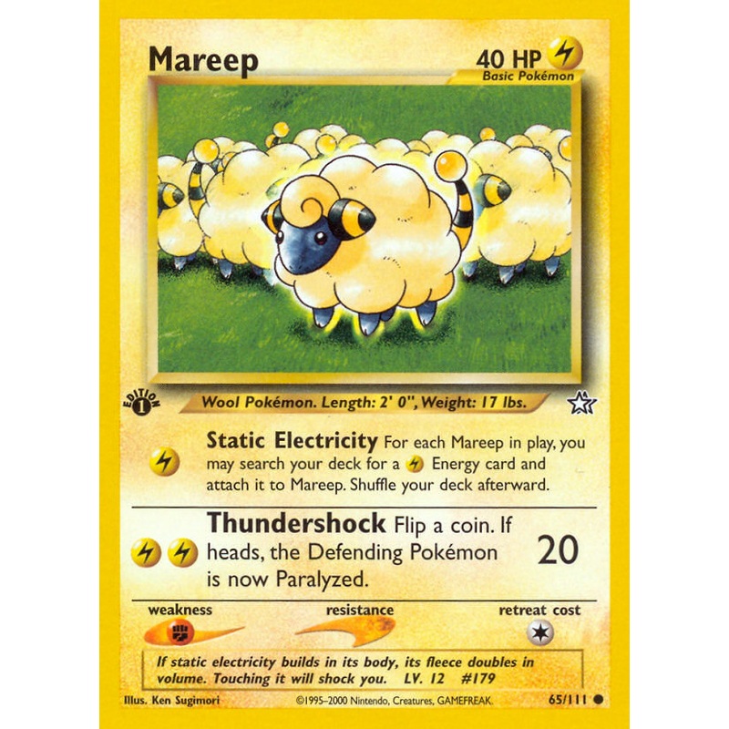 Mareep (65/111) [Neo Genesis 1st Edition]
