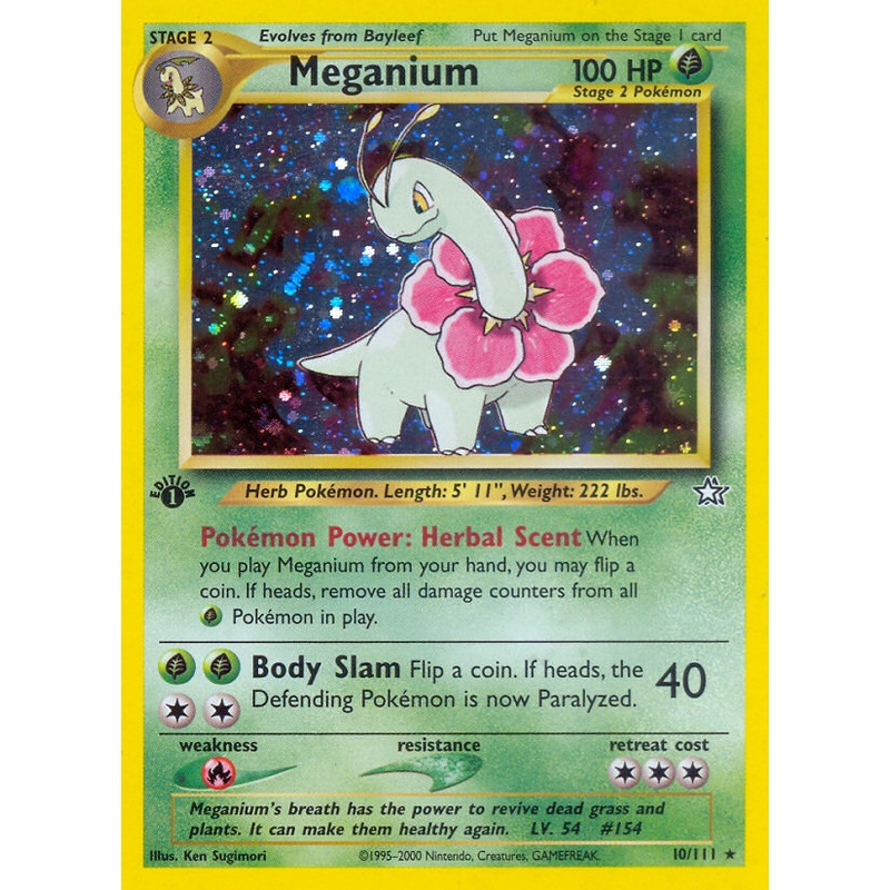Meganium (10/111) [Neo Genesis 1st Edition]