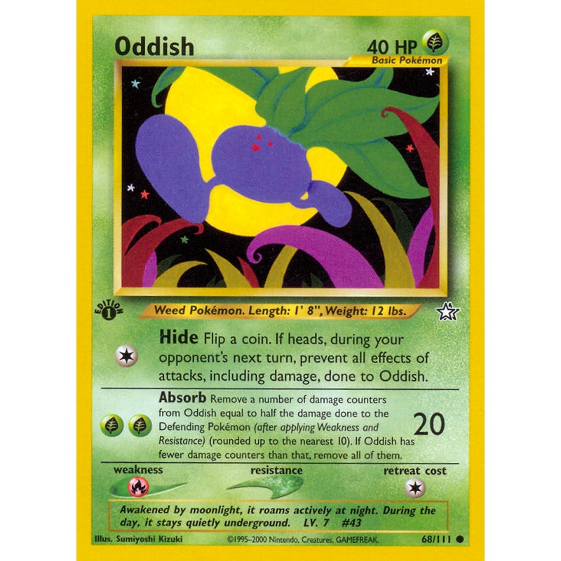 Oddish (68/111) [Neo Genesis 1st Edition]