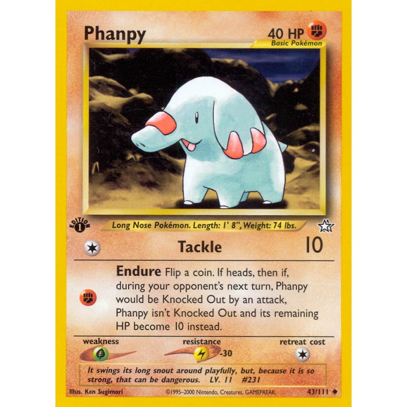 Phanpy (43/111) [Neo Genesis 1st Edition]
