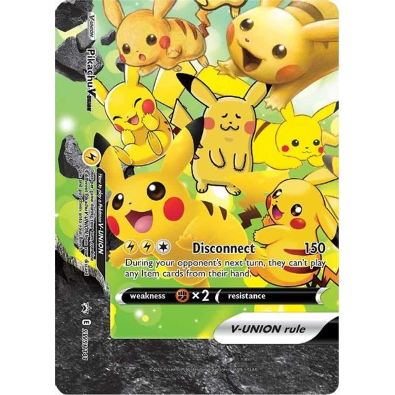 Pikachu V-UNION (SWSH141) (Celebrations) [Sword & Shield: Black Star Promos]