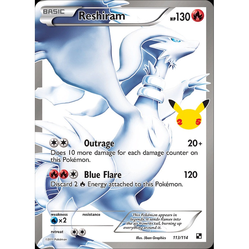 Reshiram (113/114) [Celebrations: 25th Anniversary - Classic Collection]