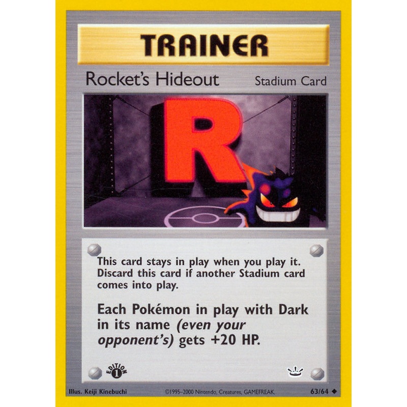 Rocket's Hideout (63/64) [Neo Revelation 1st Edition]