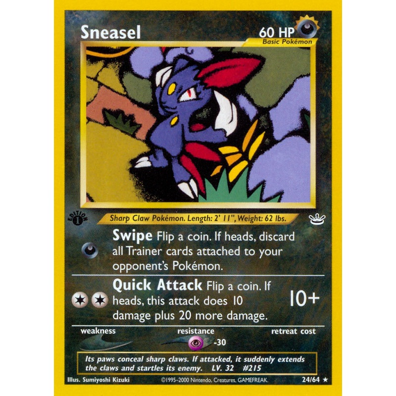 Sneasel (24/64) [Neo Revelation 1st Edition]