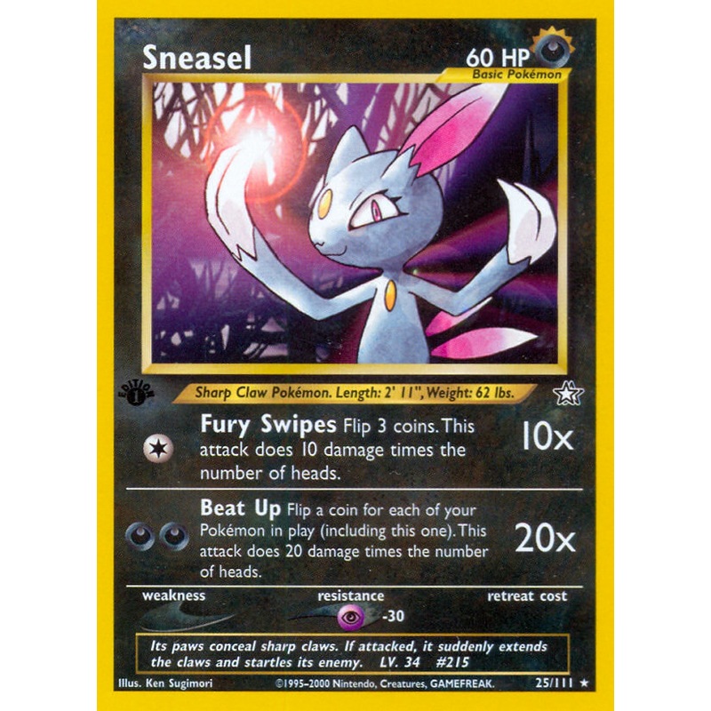 Sneasel (25/111) [Neo Genesis 1st Edition]
