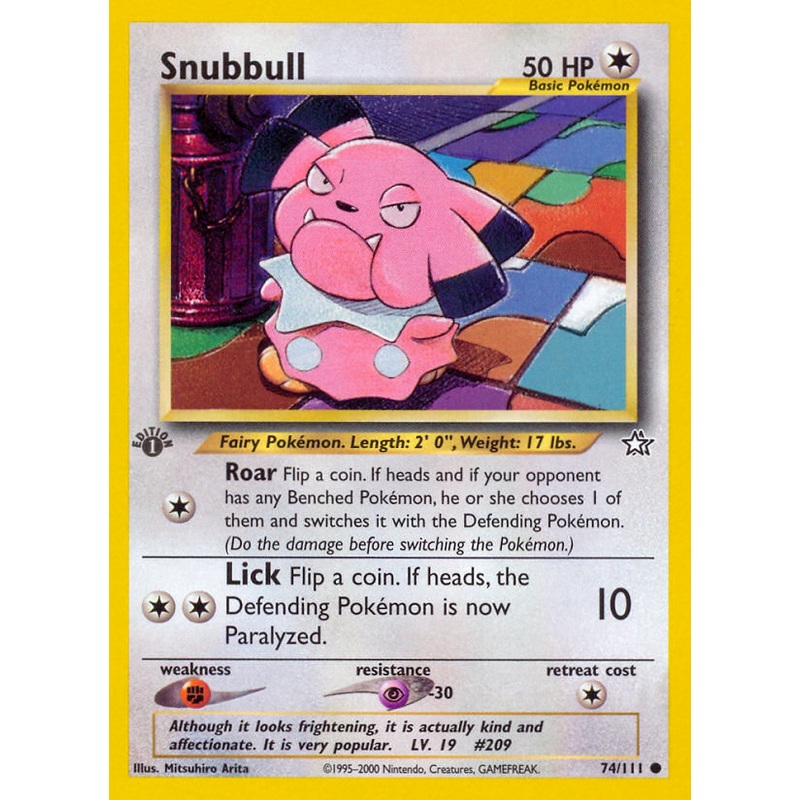 Snubbull (74/111) [Neo Genesis 1st Edition]