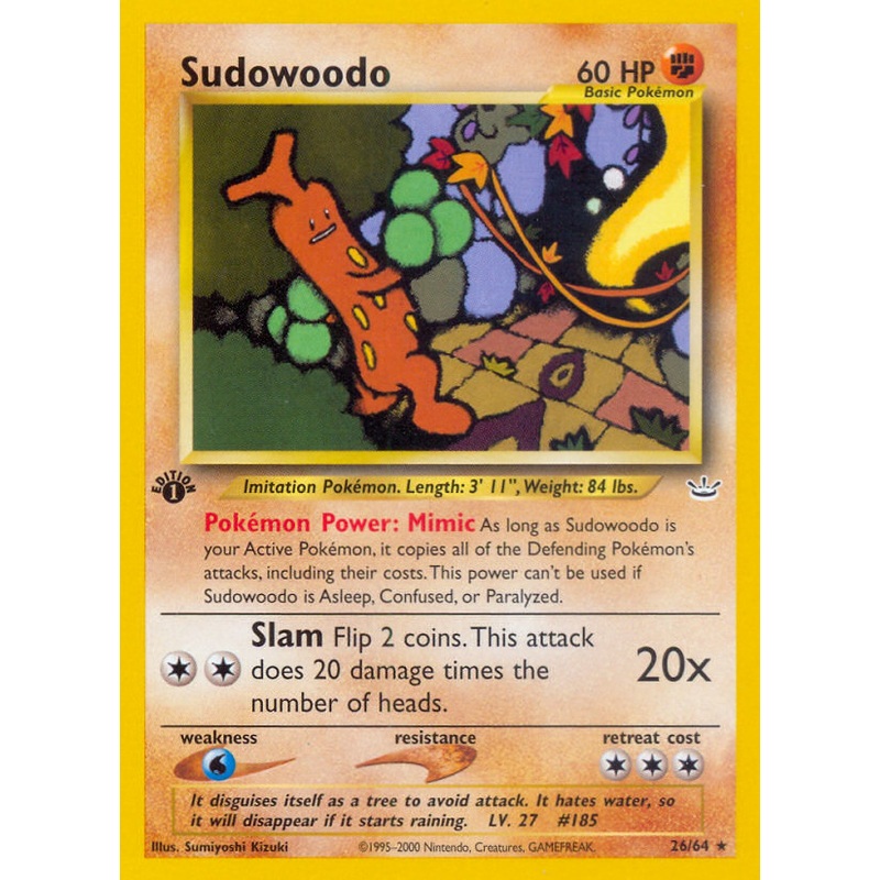 Sudowoodo (26/64) [Neo Revelation 1st Edition]
