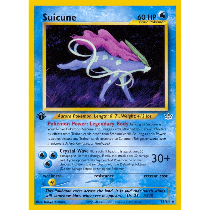 Suicune (27/64) [Neo Revelation 1st Edition]