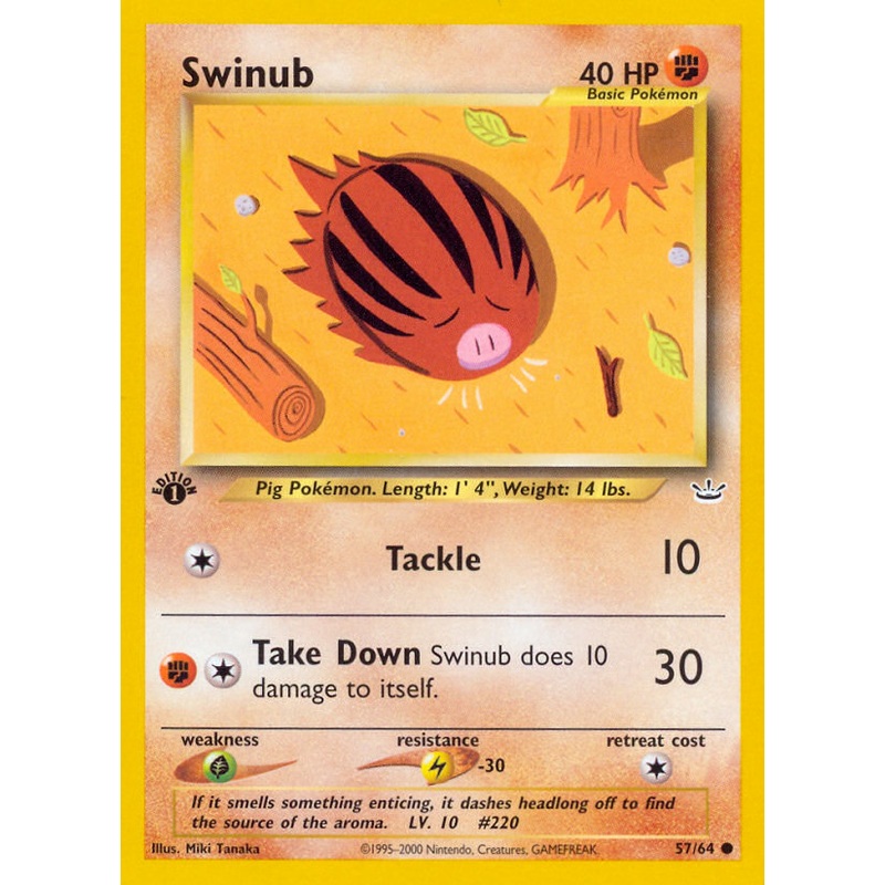 Swinub (57/64) [Neo Revelation 1st Edition]